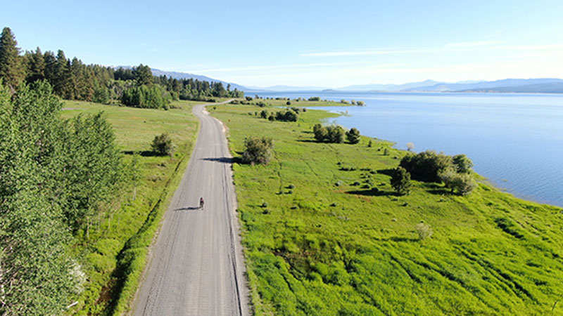 Adventure Biking Around Cascade Lake in Cascade Idaho