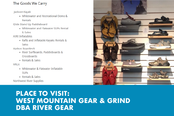 Place to Visit: West Mountain Gear & Grind DBA River Gear