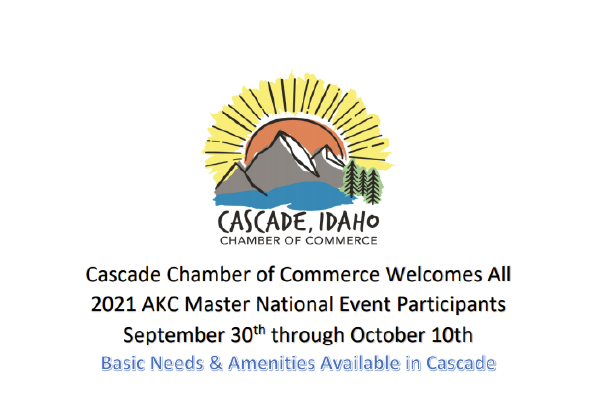 Cascade Chamber of Commerce Welcomes All 2021 AKC Master National Event Participants Featured Image