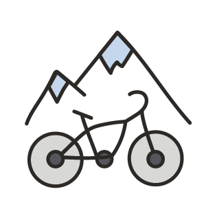 mountain biking icon