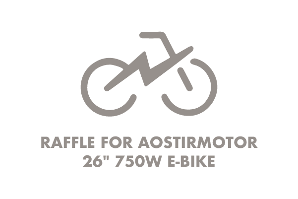 Past Event: Raffle for Aostirmotor 26″ 750W E-Bike