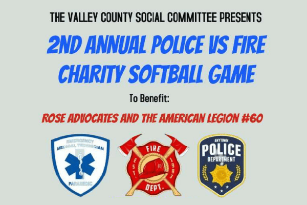 2nd Annual Police vs Fire Charity Softball Game