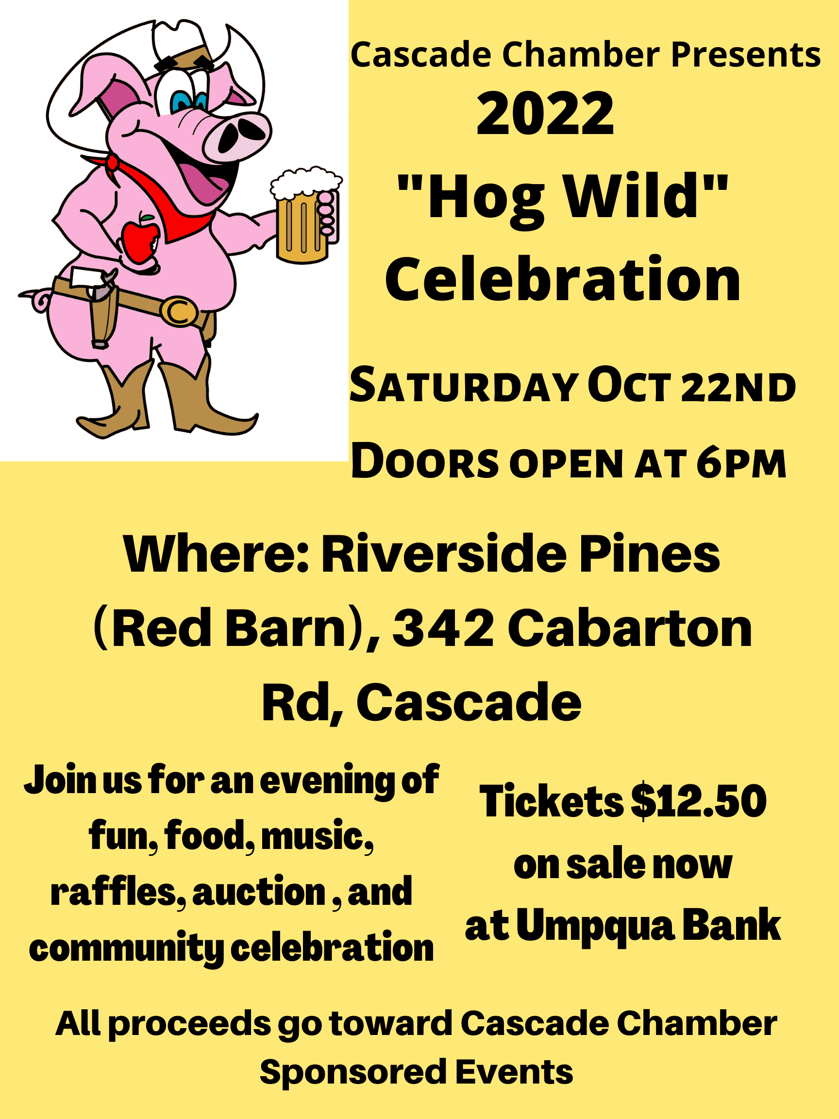 Join Us for Hog Wild Celebration.2022.Poster