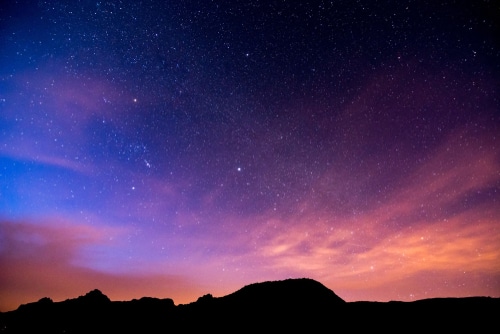 Night Sky Picture Colorful