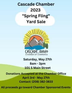 2023-Cascade-Chamber-Spring-Fling-Yard-Sale.May-27th.flier
